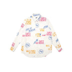 Slogan Print Long Sleeve Shirt - Empty Reference