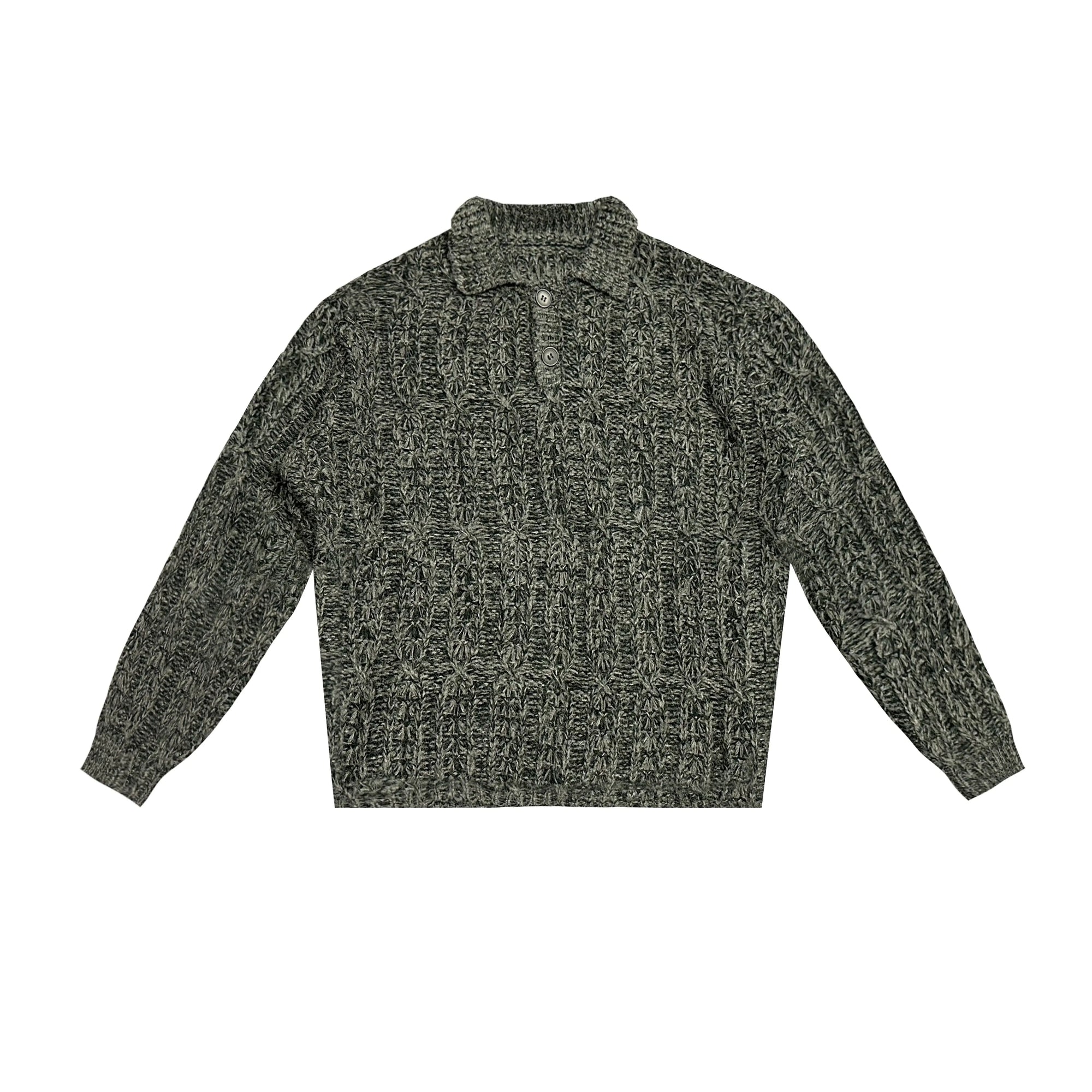 Textured Wool Knit Sweater