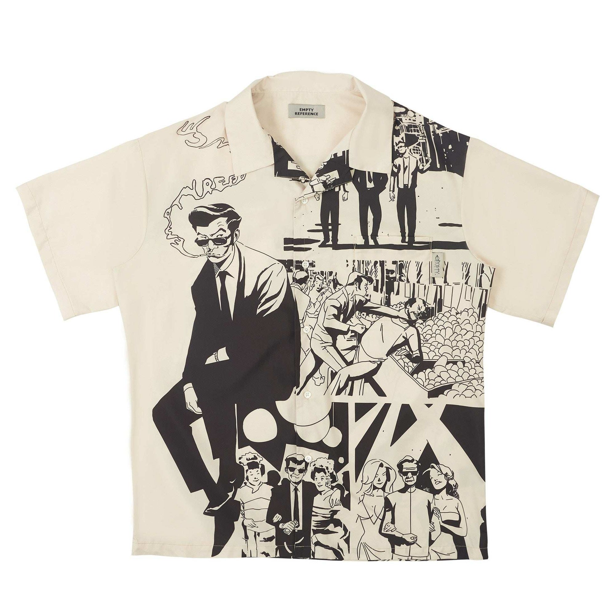 Retro Comic Camp Collar Shirt - Empty Reference