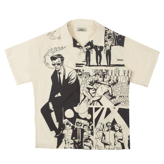 Retro Comic Camp Collar Shirt