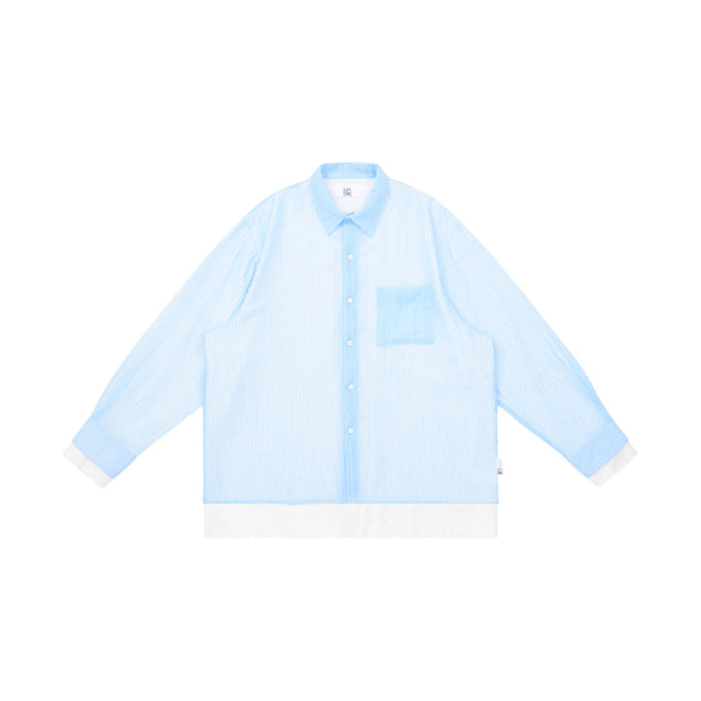 Layered Contrast Long Sleeve Shirt