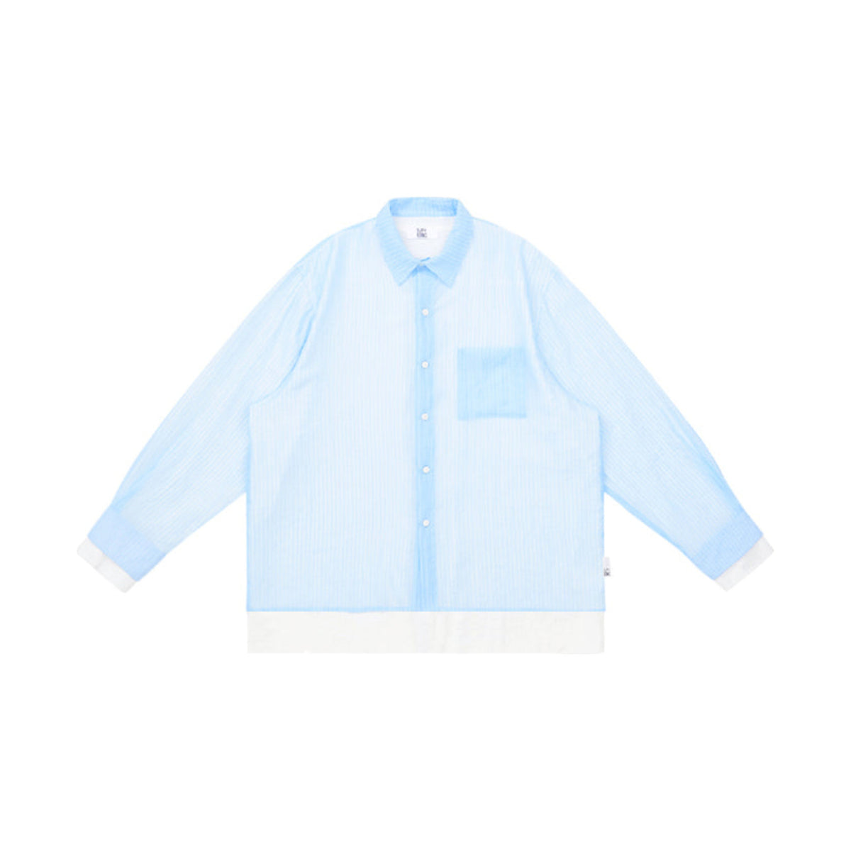 Layered Contrast Long Sleeve Shirt