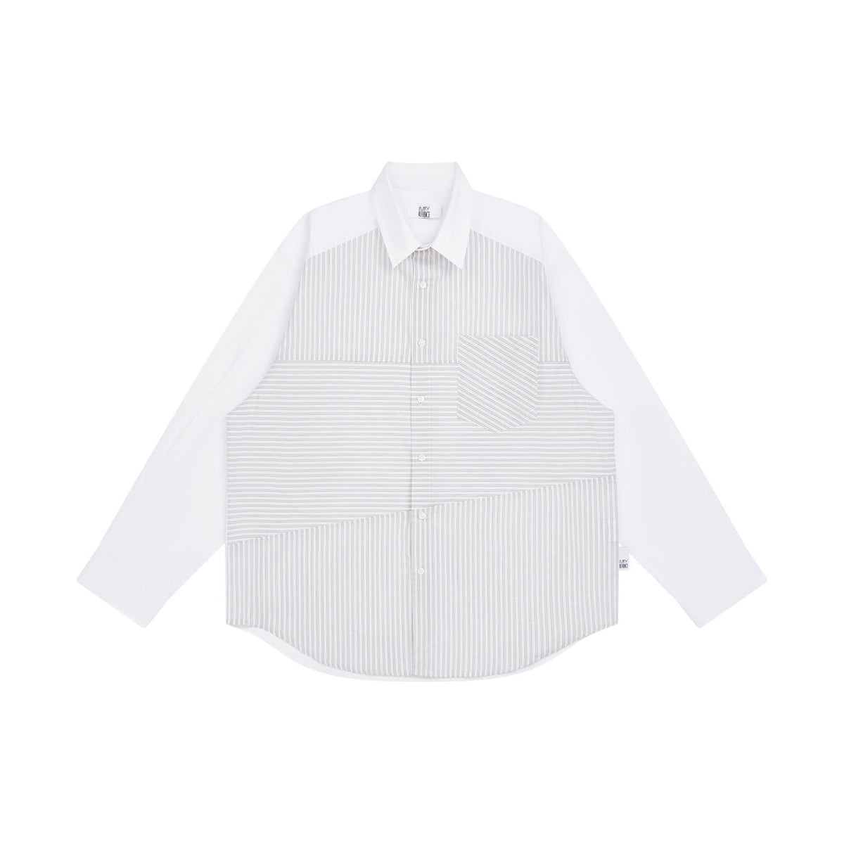 Patchwork Stripe Long Sleeve Shirt