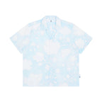 Scattered Floral Print Cuban Collar Shirt