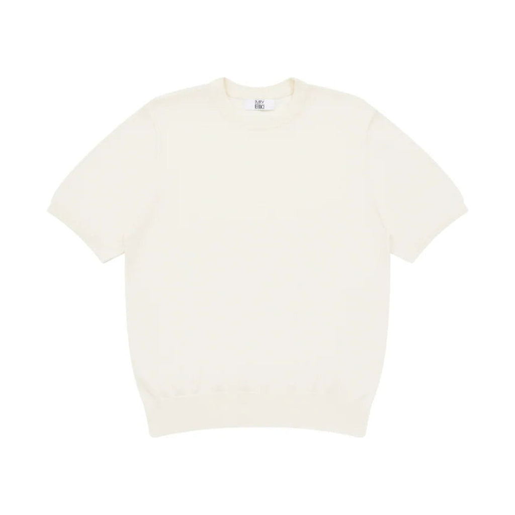 Silk-Wool Blend Knit Tee