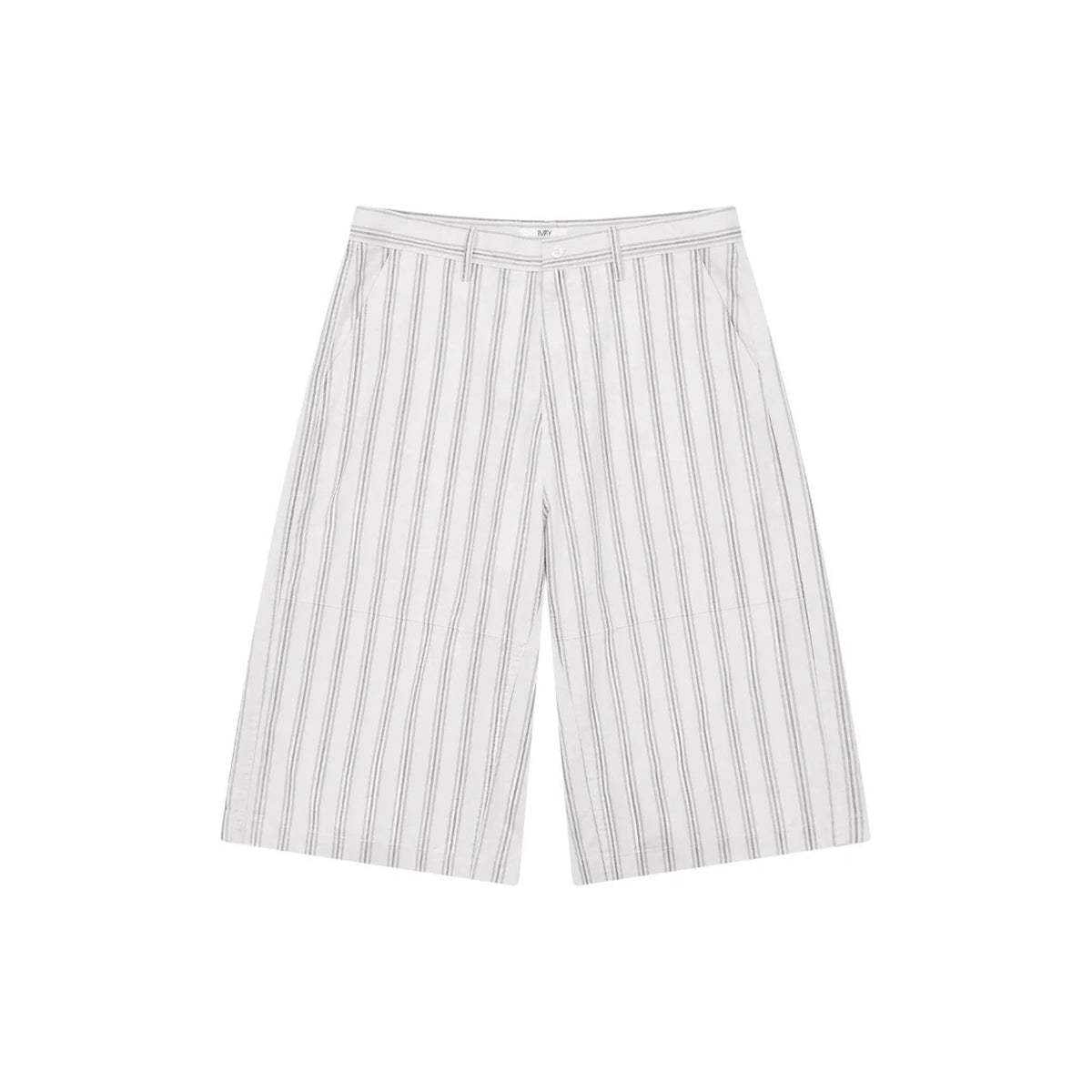 Washed Striped Longline Shorts