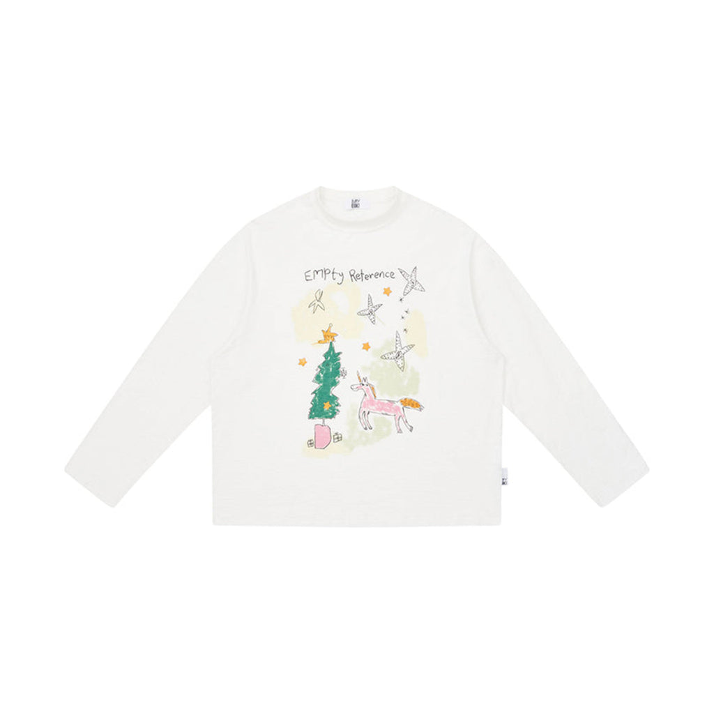 Winter Unicorn Graphic Long Sleeve Tee