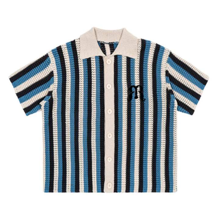 Embroidered Knit Polo Shirt - Empty Reference