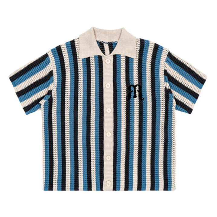 Embroidered Knit Polo Shirt