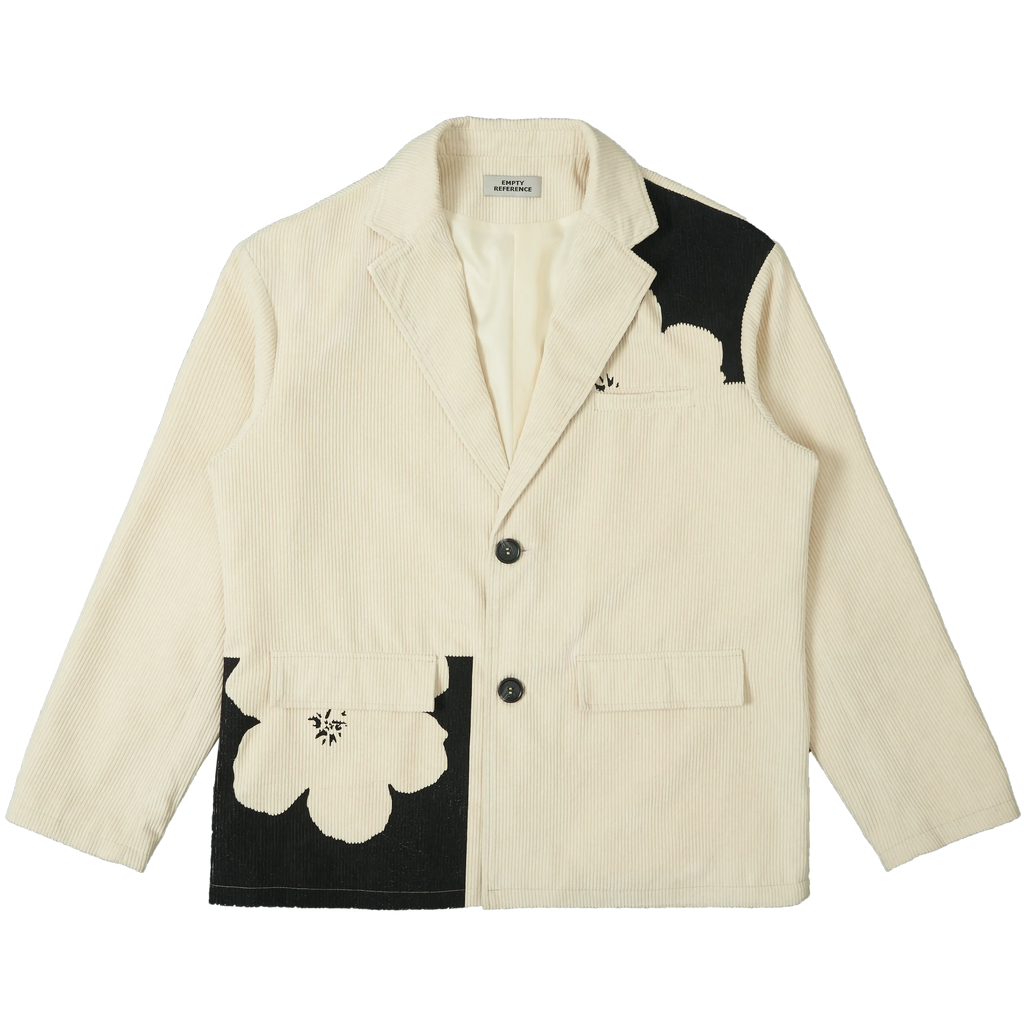Floral Corduroy Blazer